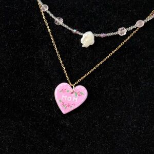 Polymer Clay “Mom” Necklace